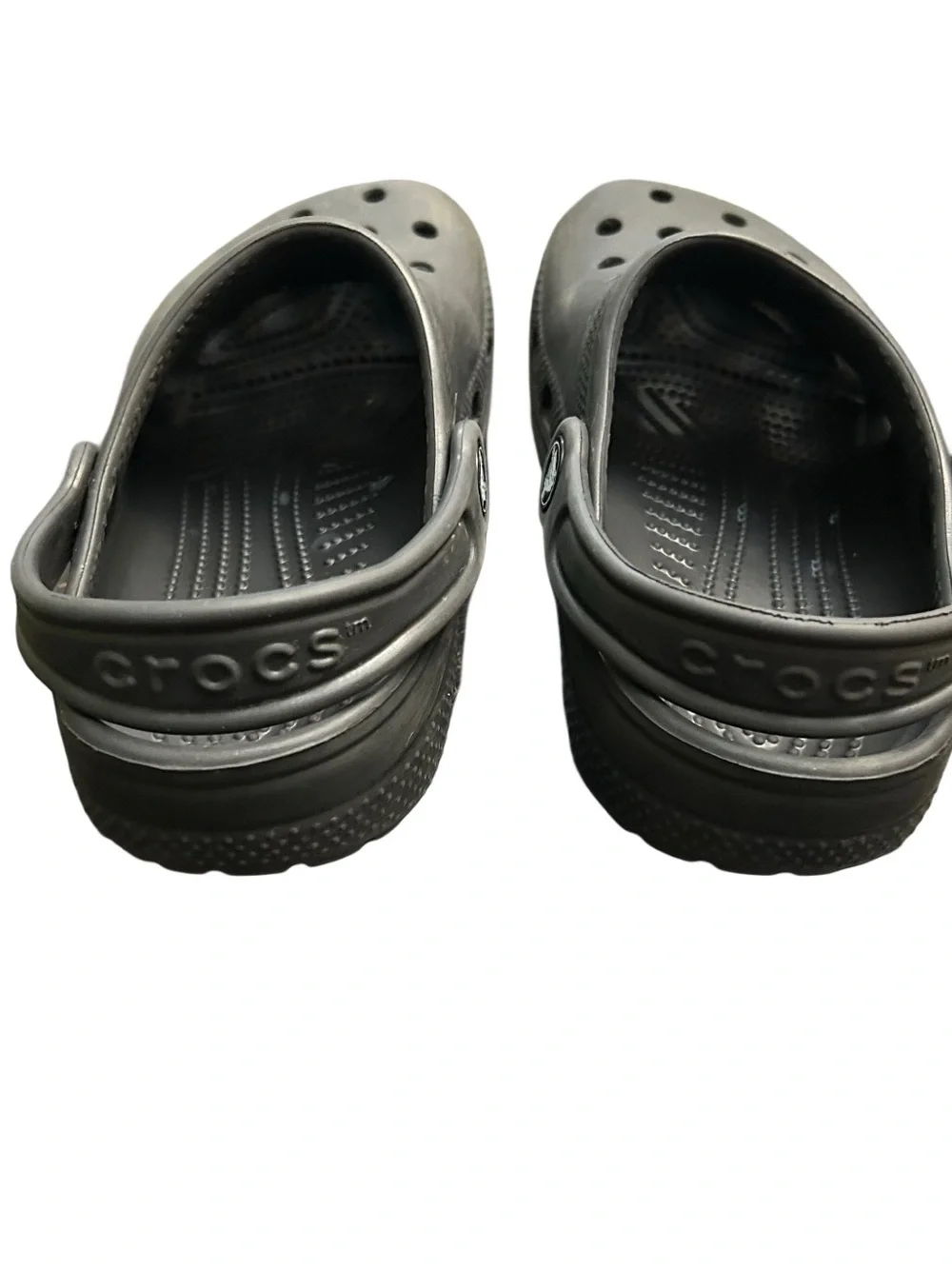 Crocs Classic Clogs Kids Junior Size 1 (J 1) Black Slip On Shoes Waterproof